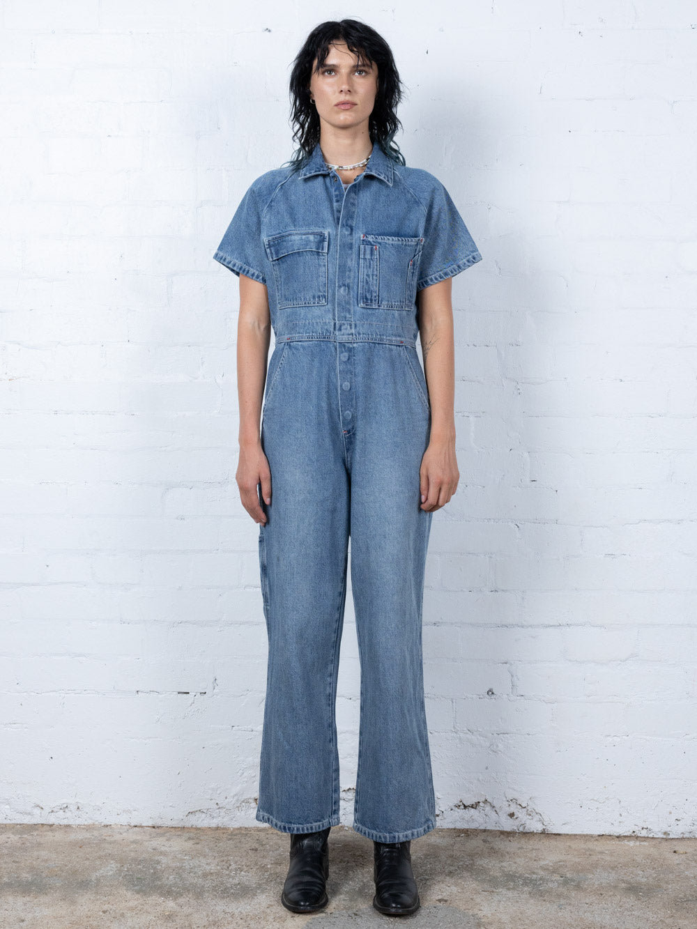 Hard Yakka Create Womens - Utility Coverall - Weathered Blue