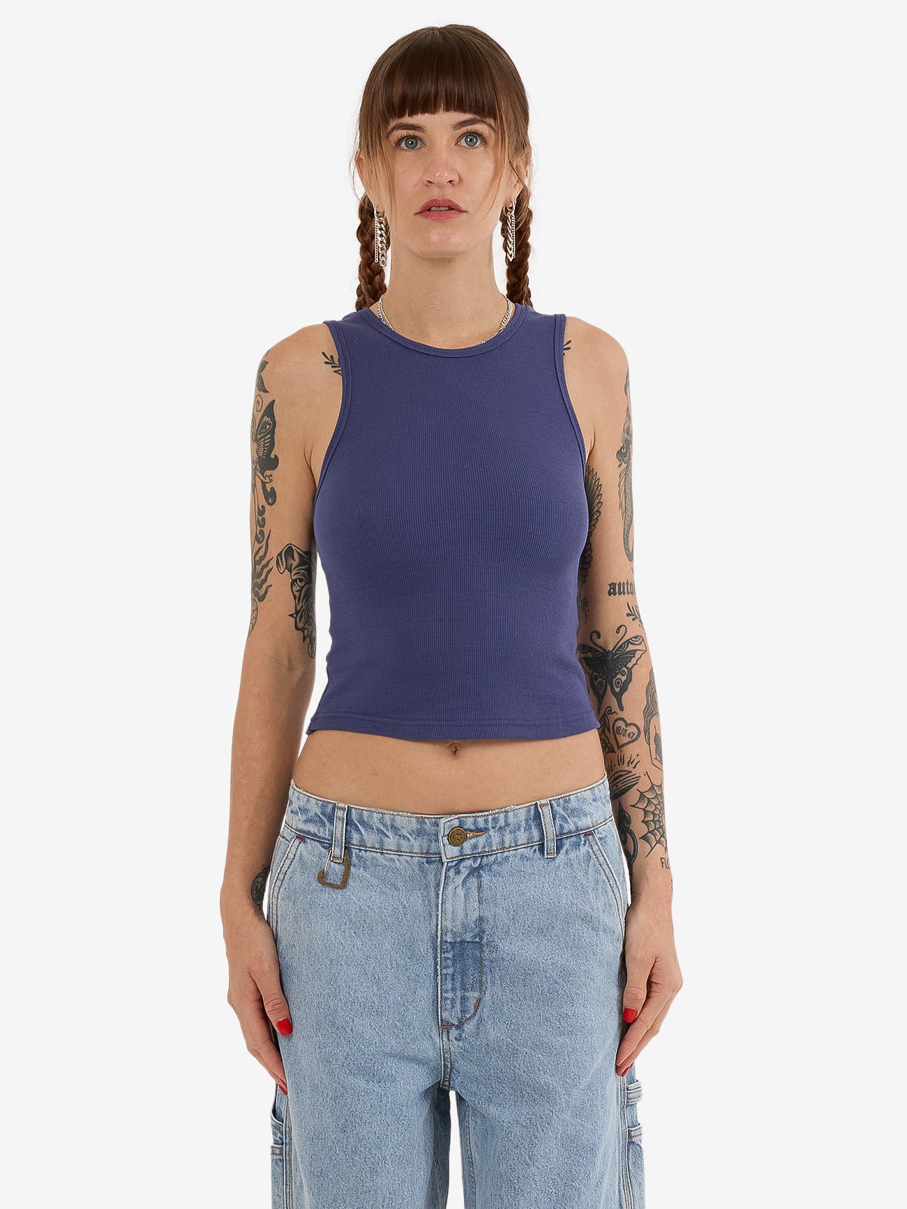 Hard Yakka Create Womens - Work Rib Tank - Yakka Blue