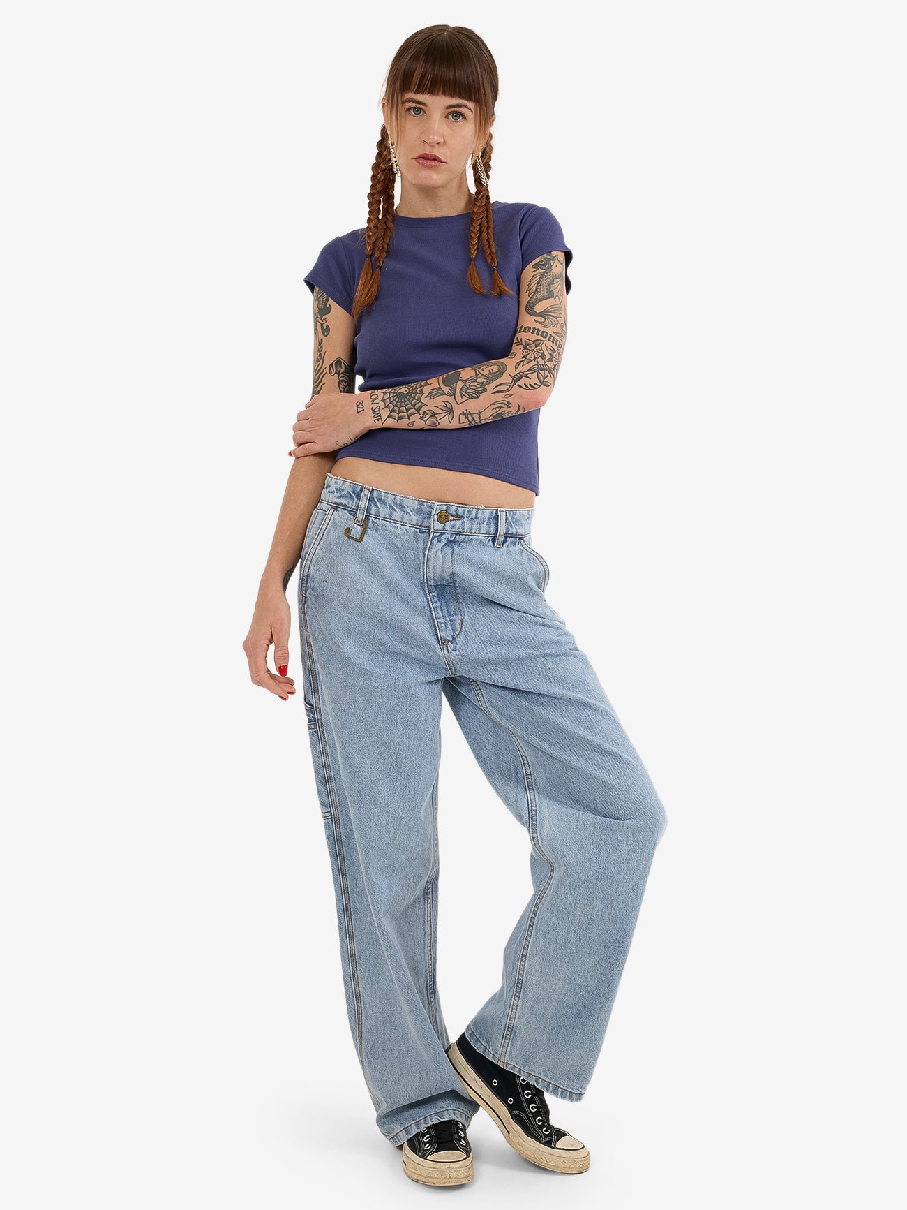 Hard Yakka Create Womens - Flora Core Tee - Yakka Blue