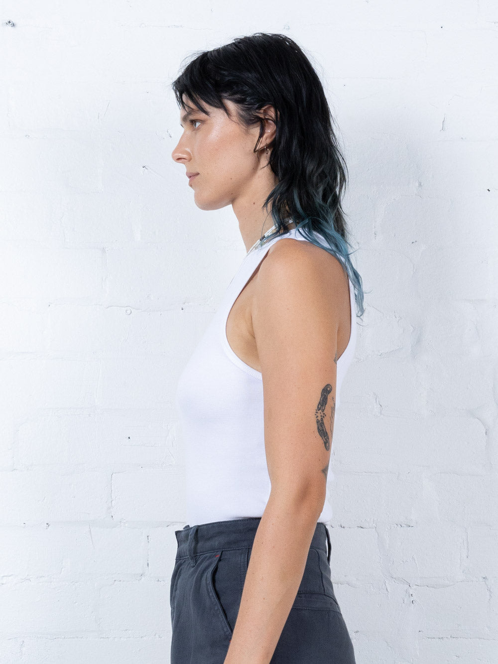 Hard Yakka Create - Rib Work Tank - White