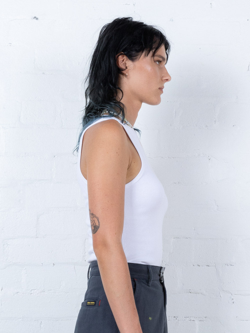 Hard Yakka Create - Rib Work Tank - White