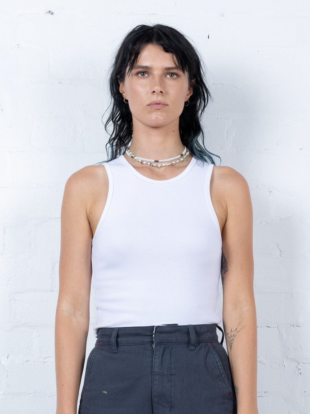 Hard Yakka Create - Rib Work Tank - White
