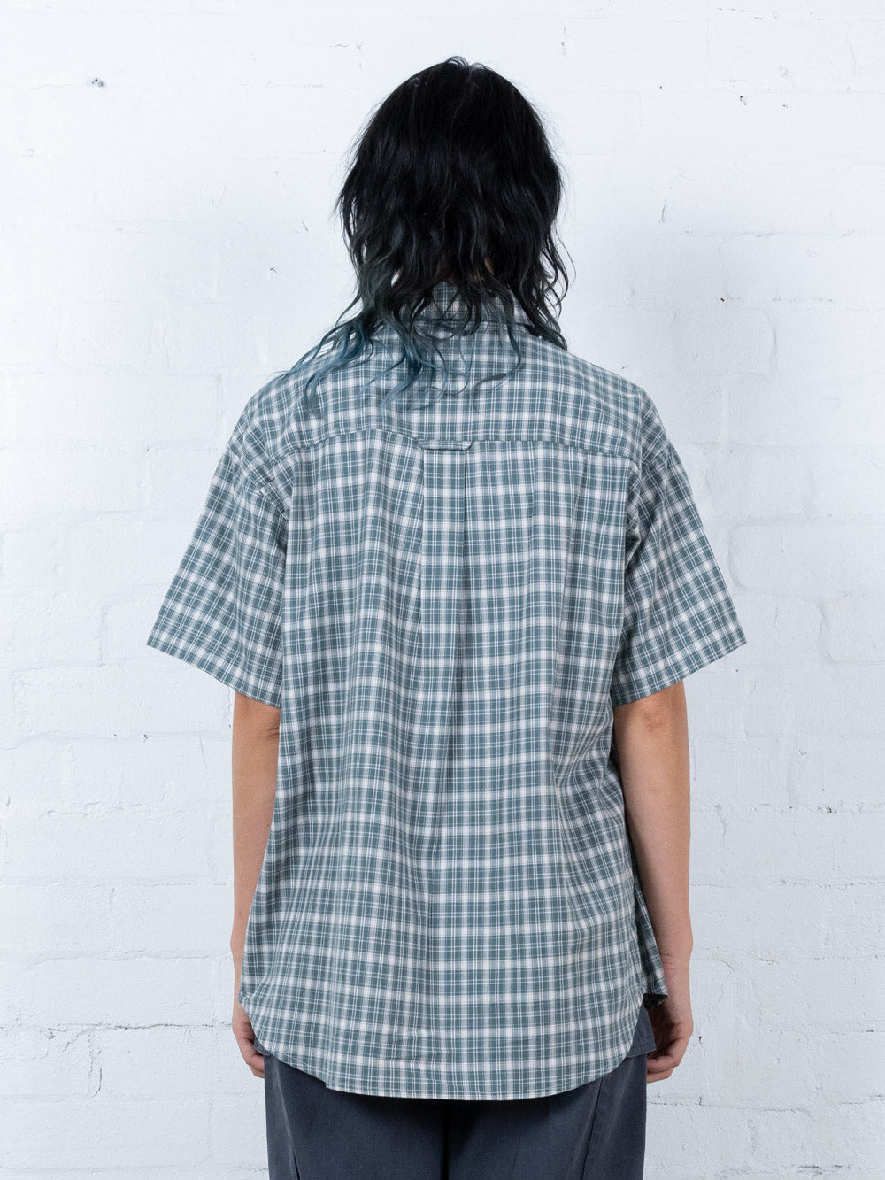 Hard Yakka Create Womens - Short Sleeve Check Shirt - Scrubs Green