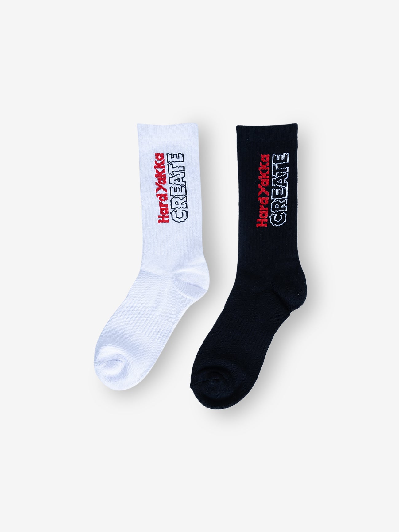 Hard Yakka Create - 2 Pack Socks - Black/White