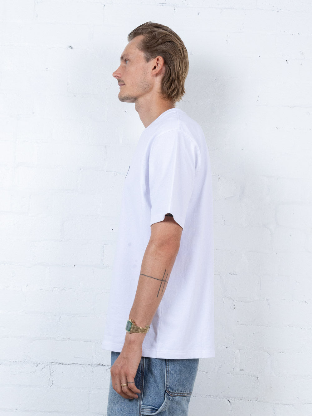 Hard Yakka Create Mens - Workmate Oversize Fit Tee - White