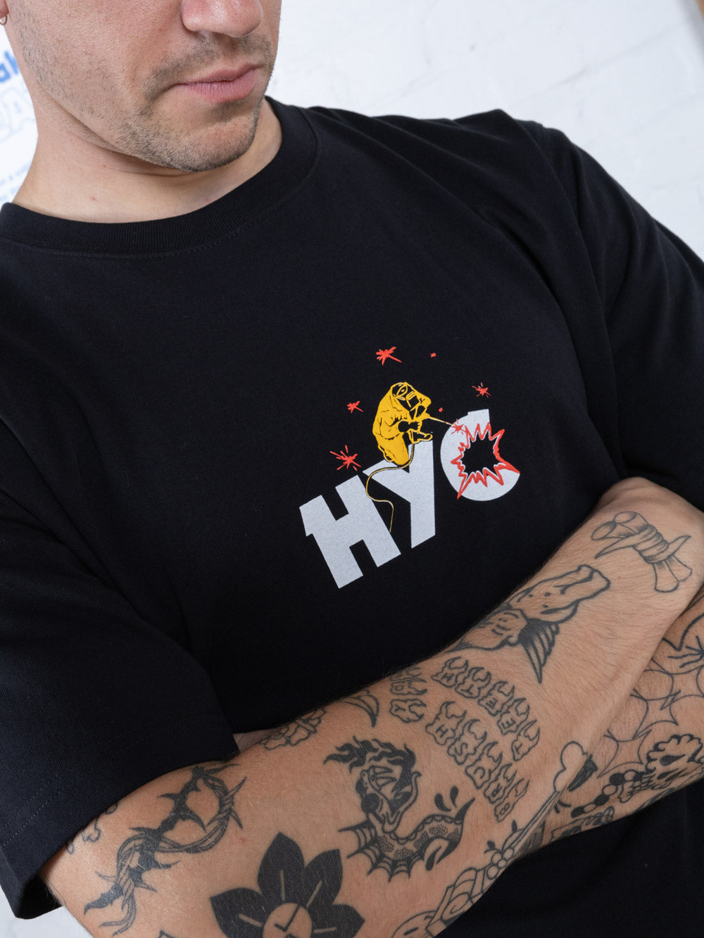 Hard Yakka Create Mens - Welded Oversize Fit Tee - Black