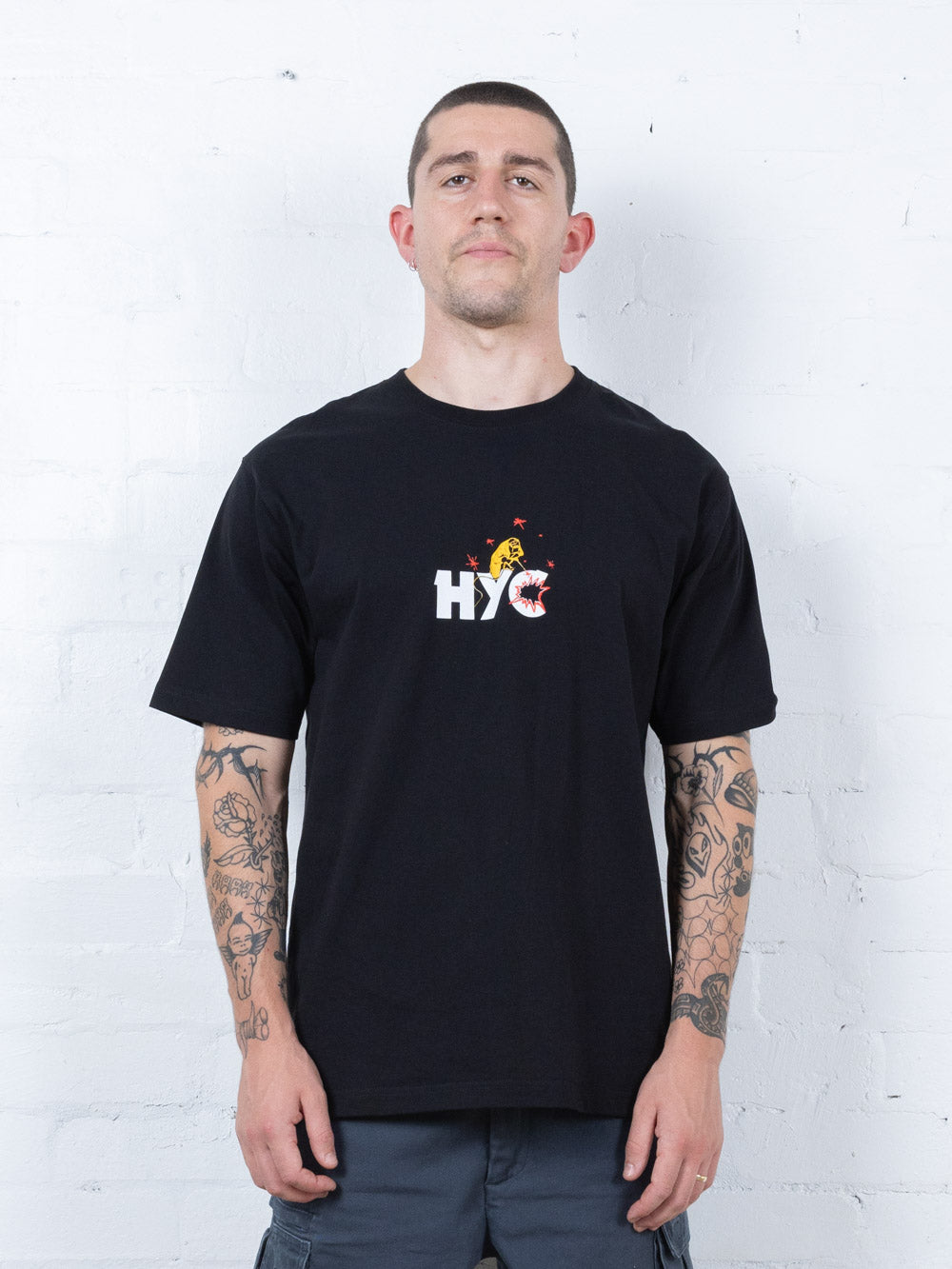 Hard Yakka Create Mens - Welded Oversize Fit Tee - Black