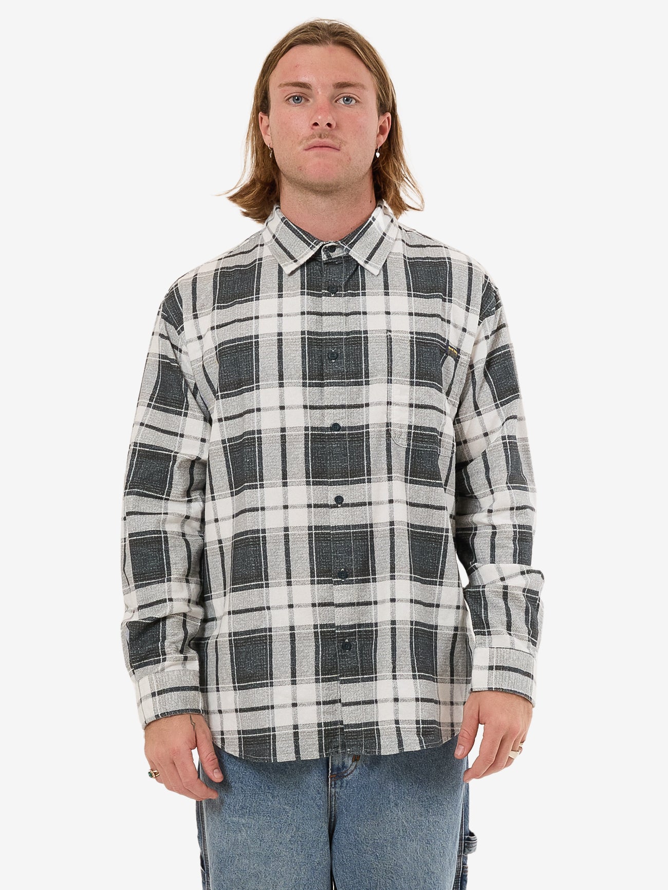 Hard Yakka Create Mens - Foundation Long Sleeve Shirt - Yakka Petrol
