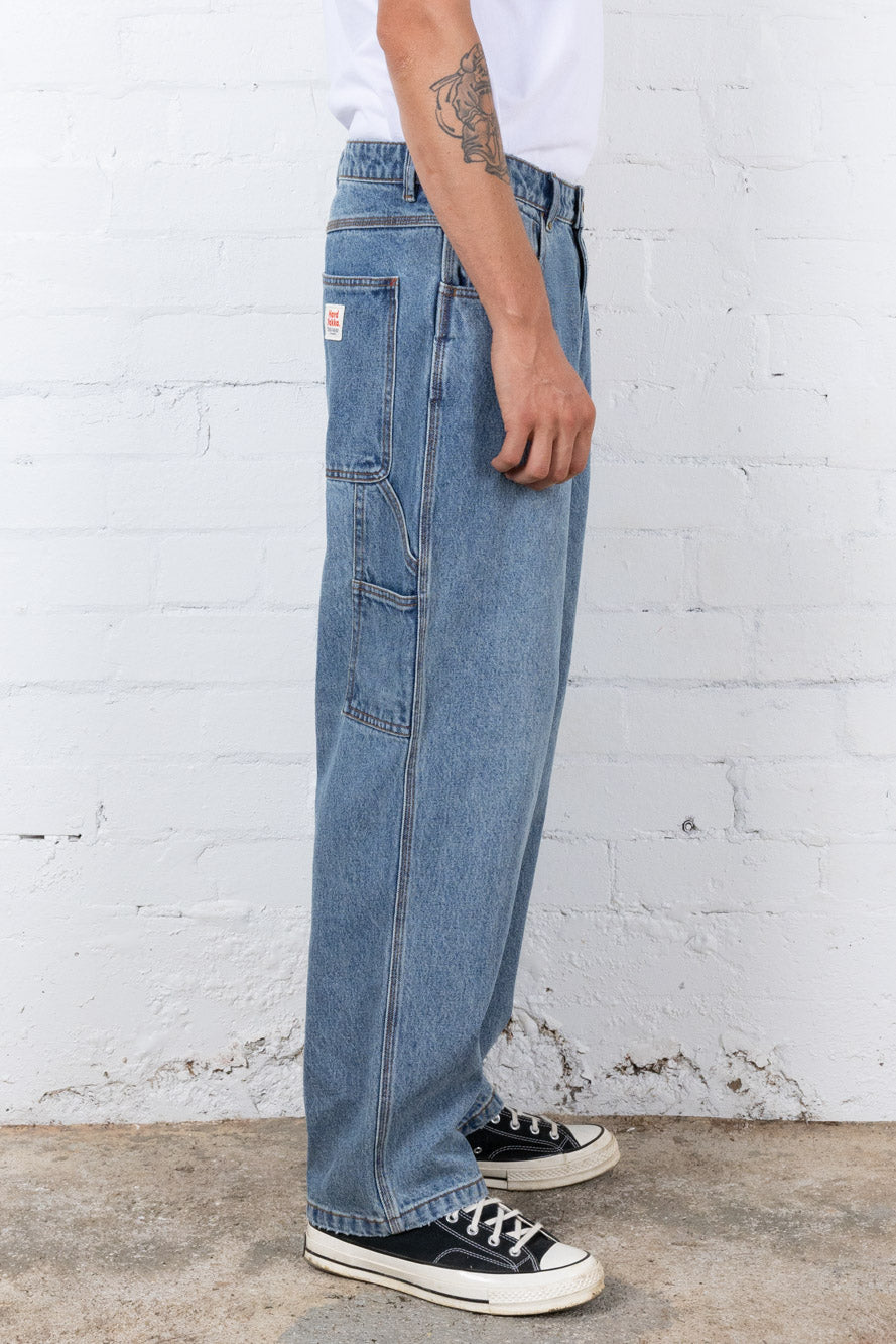 Hard Yakka Create Mens - Workshop Jean - Weathered Blue