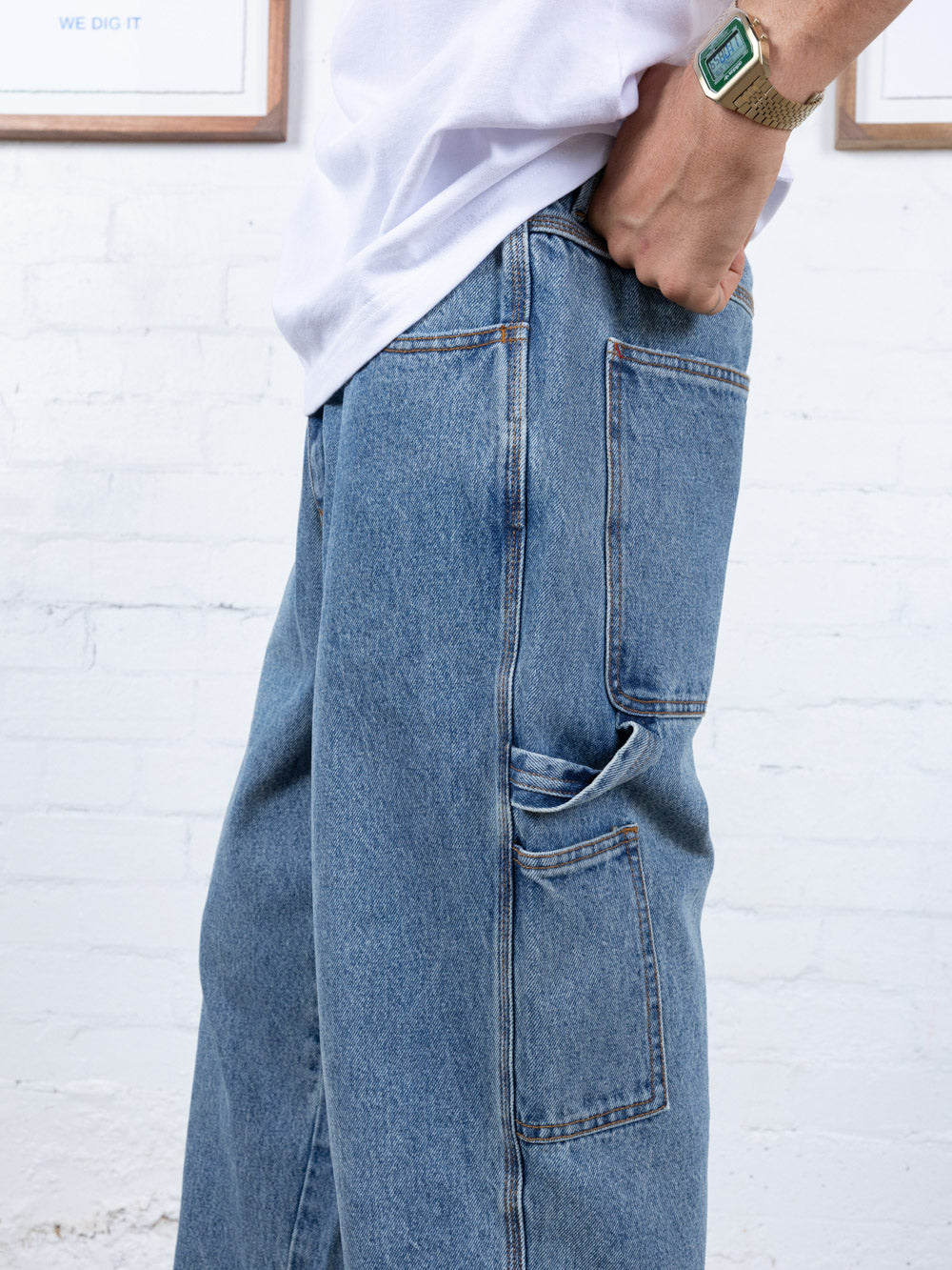 Hard Yakka Create Mens - Workshop Jean - Weathered Blue