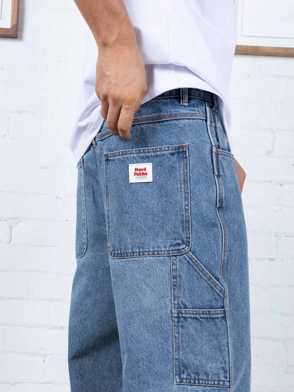 Hard Yakka Create Mens - Workshop Jean - Weathered Blue
