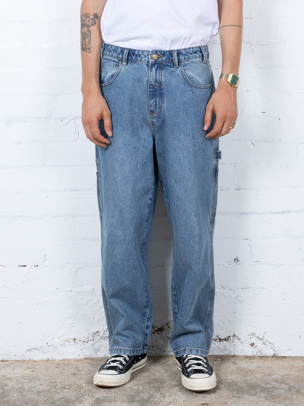 Hard Yakka Create Mens - Workshop Jean - Weathered Blue