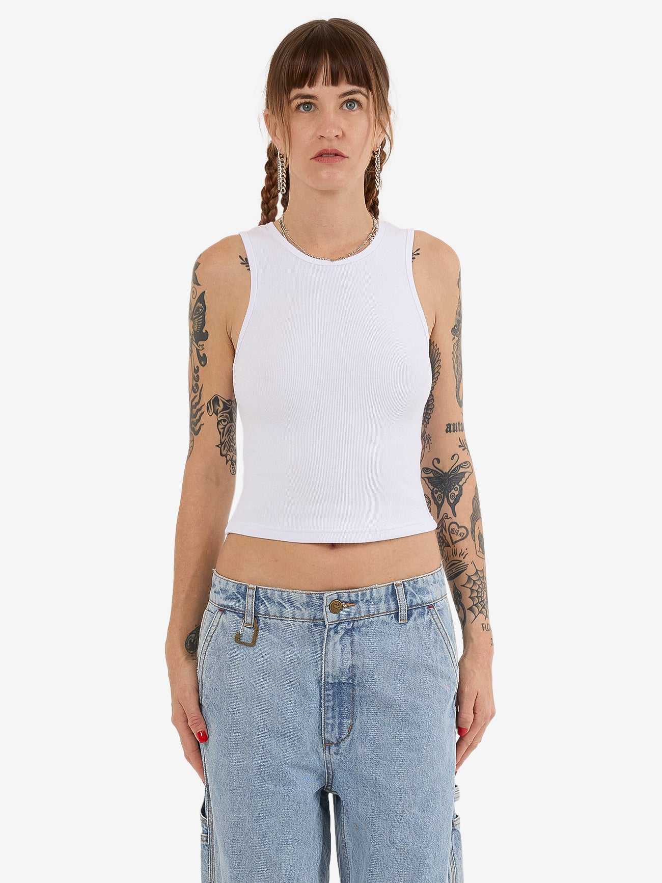 Hard Yakka Create Womens - Work Rib Tank - White