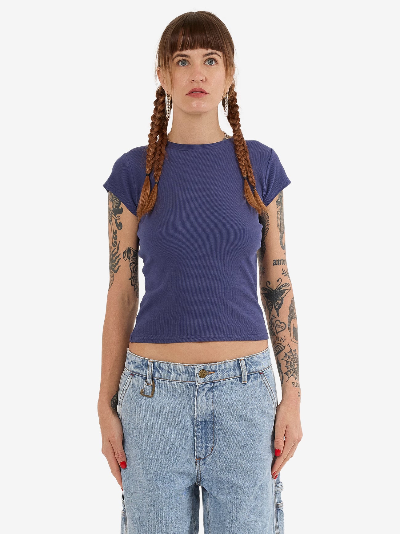 Hard Yakka Create Womens - Flora Core Tee - Yakka Blue