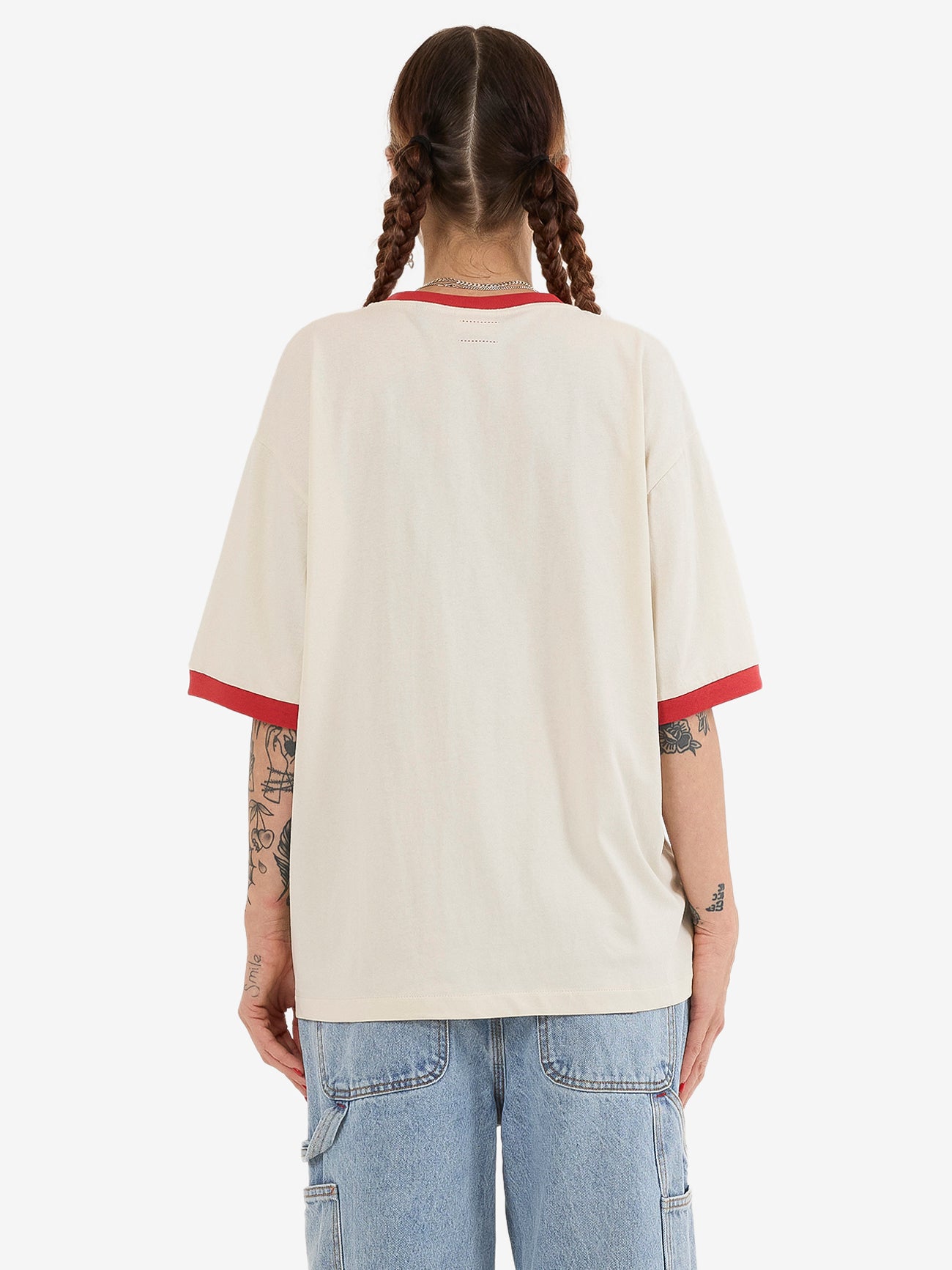 Hard Yakka Create Womens - Croc Ringer Tee - Heritage White