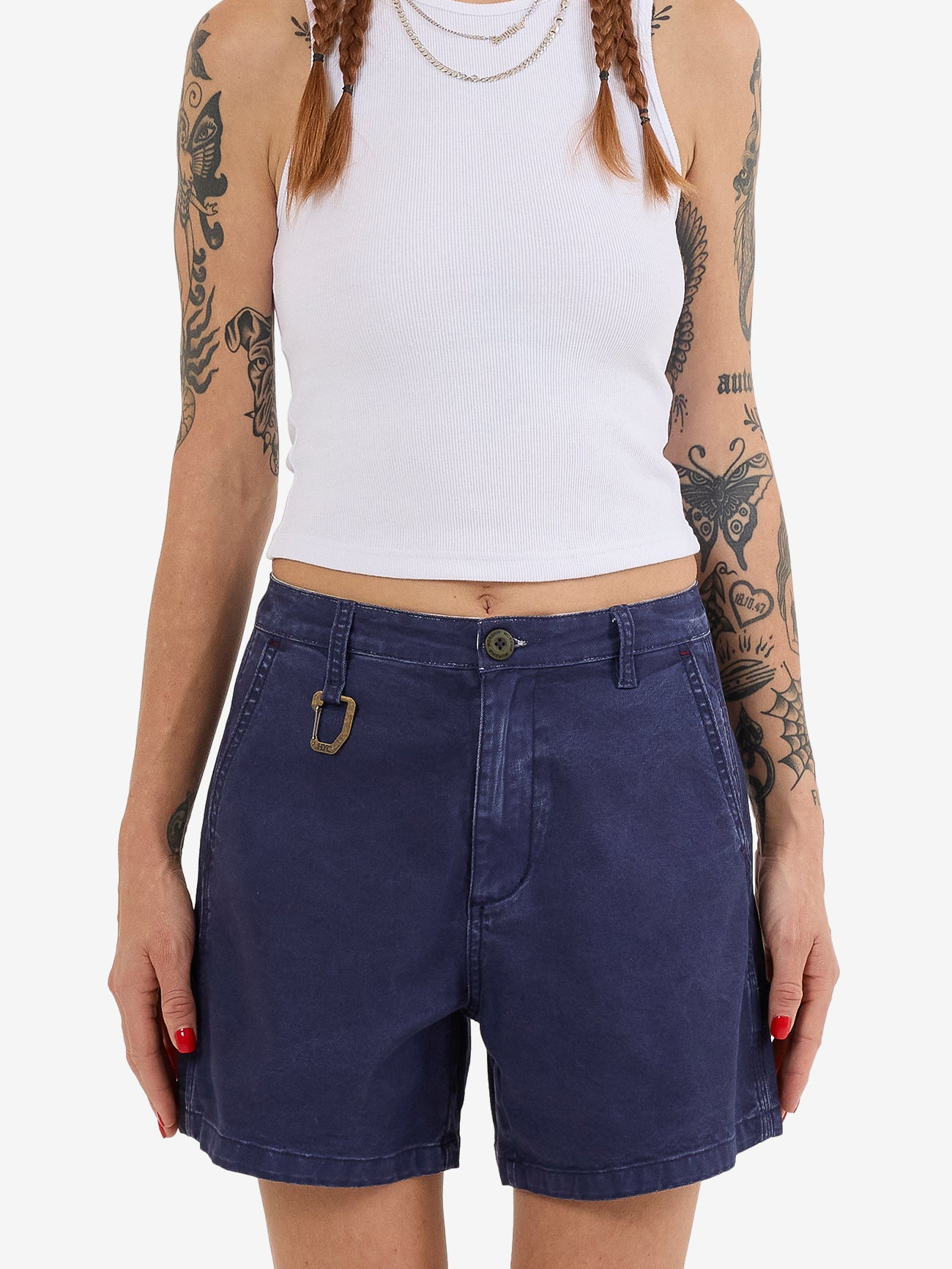 Hard Yakka Create Womens - Workshop High Waisted Short - Yakka Blue