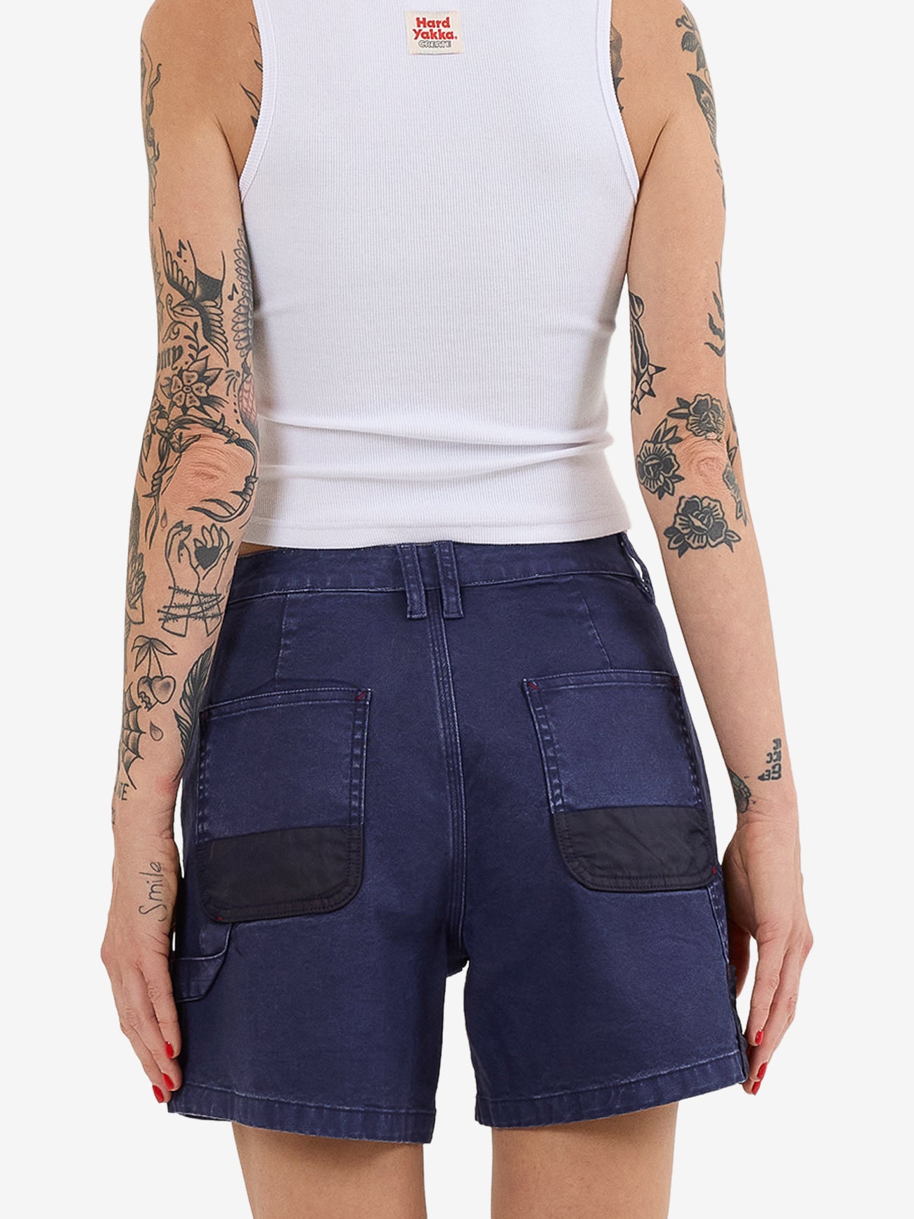 Hard Yakka Create Womens - Workshop High Waisted Short - Yakka Blue