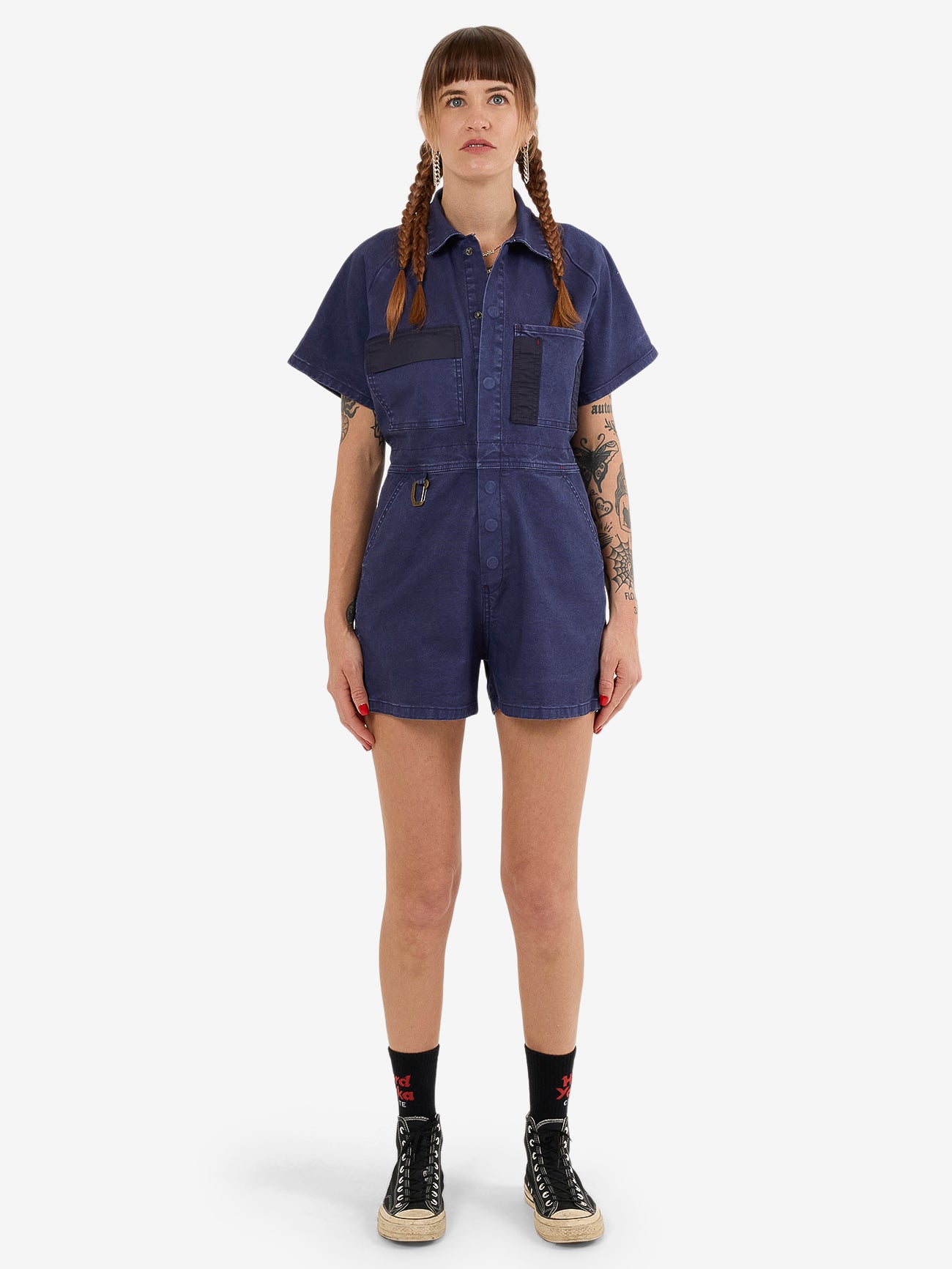 Hard Yakka Create Womens - Utility Short Coverall - Yakka Blue