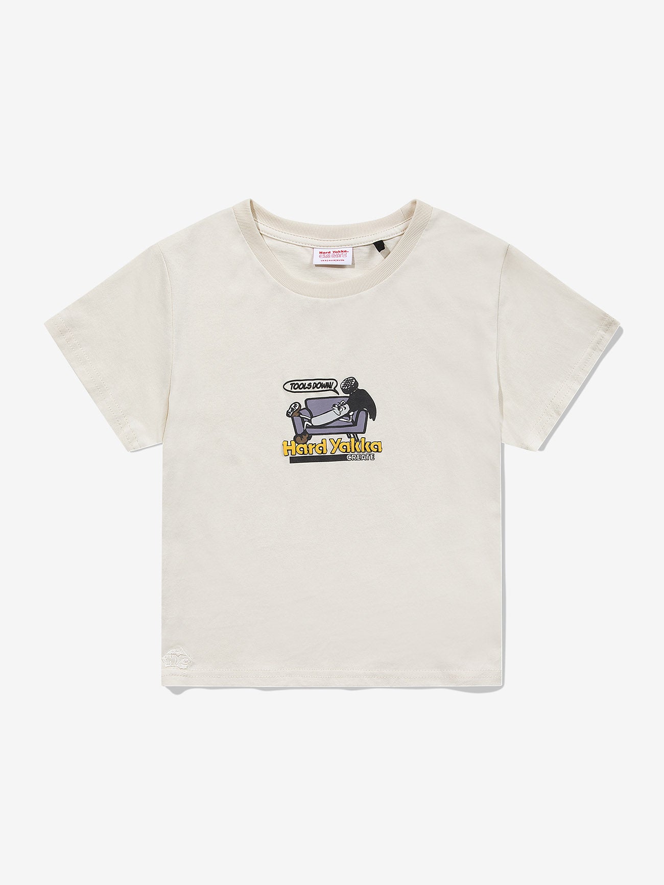 Hard Yakka Create Womens - Tools Down Mini Tee - Heritage White