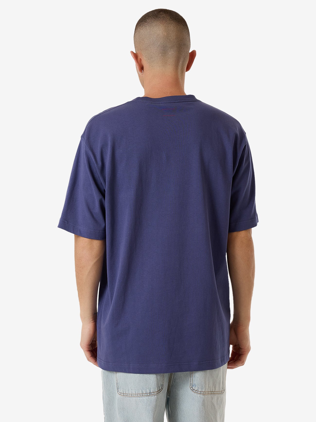 Hard Yakka Create Mens - Flora Oversize Fit Tee - Yakka Blue