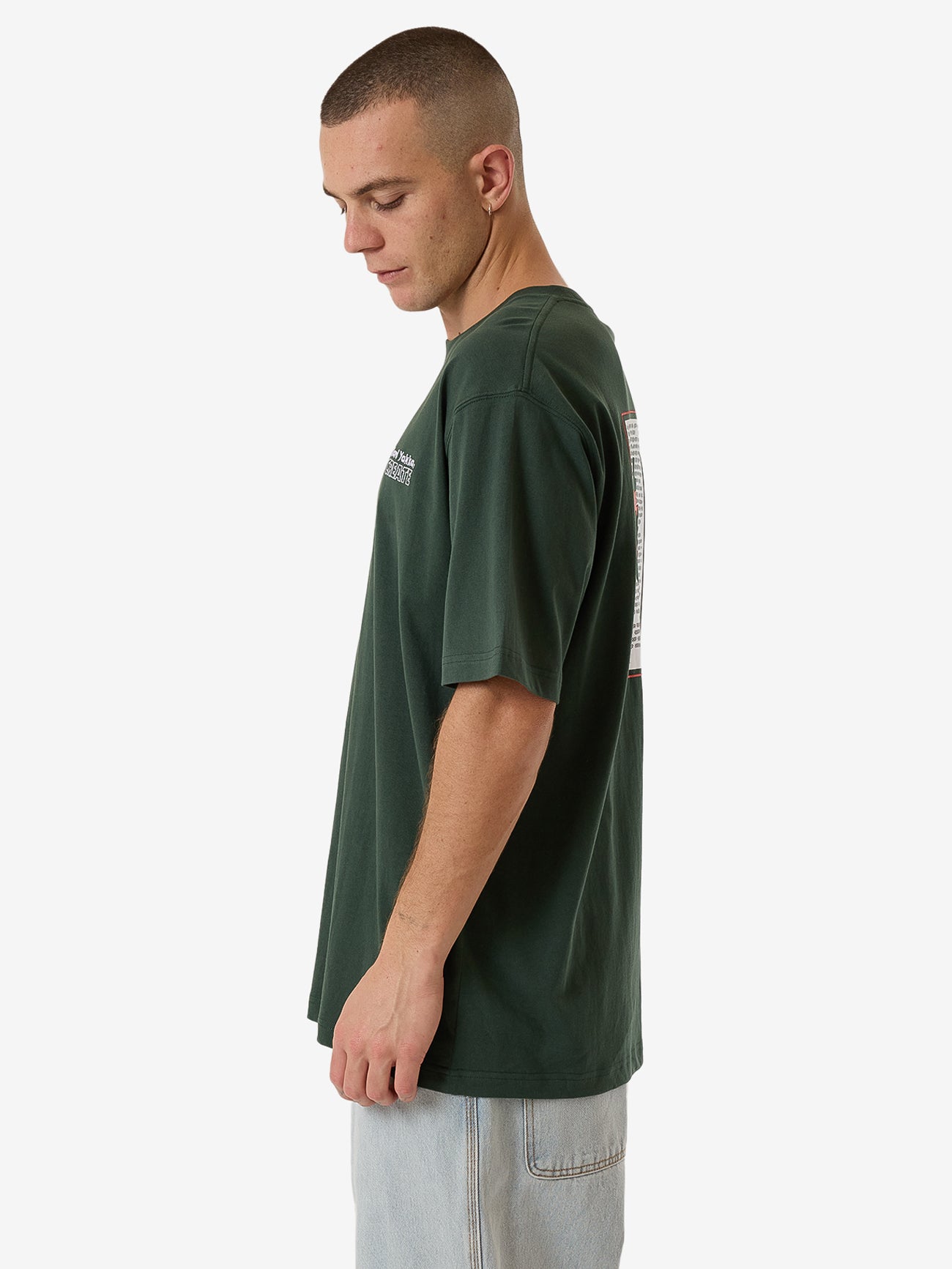 Hard Yakka Create Mens - Demo Oversize Fit Tee - Jungle Green