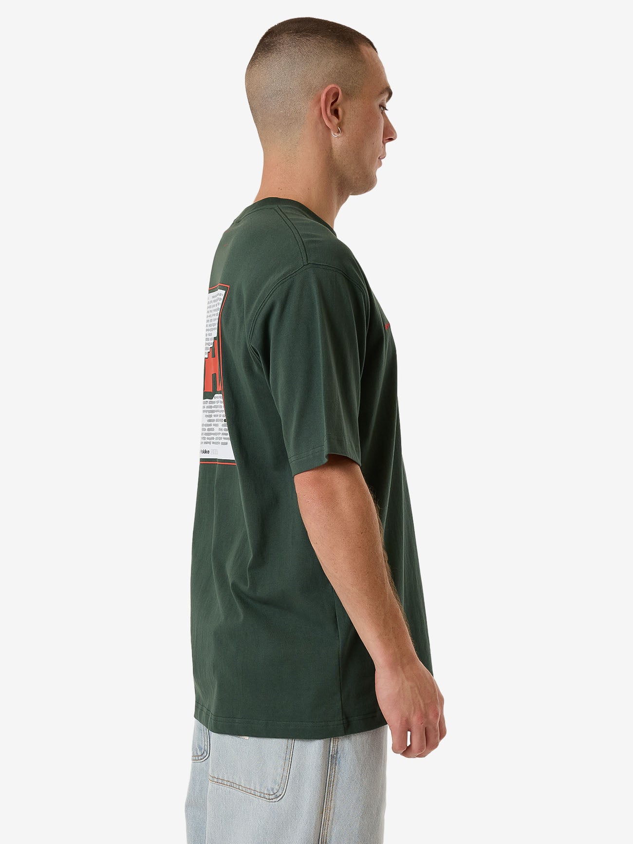 Hard Yakka Create Mens - Demo Oversize Fit Tee - Jungle Green