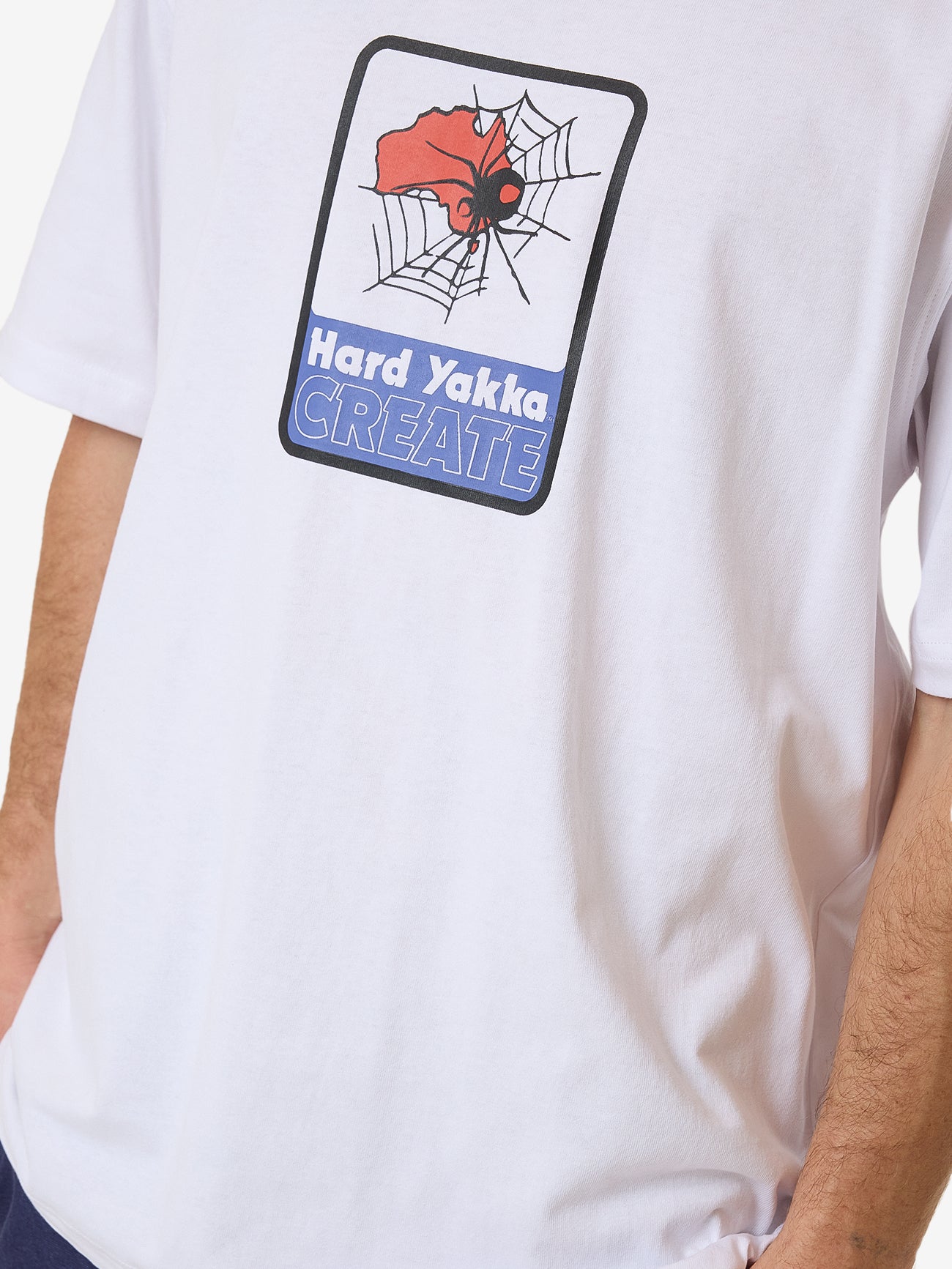 Hard Yakka Create Mens - Redback Oversize Fit Tee - White