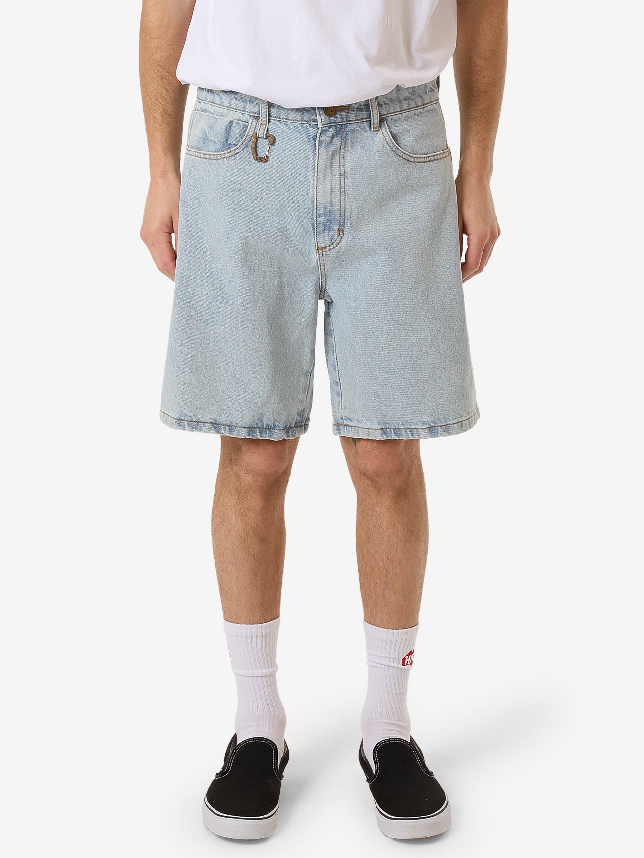 Hard Yakka Create Mens - Exertion Denim Short - Faded Trivial Blue