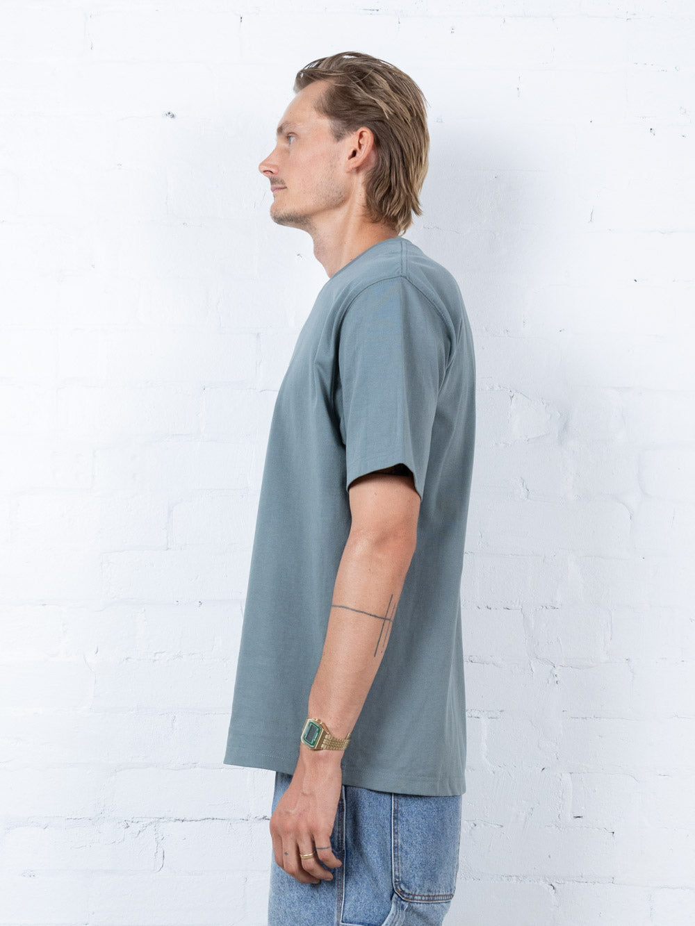 Hard Yakka Create - Mechanic Oversize Fit Tee - Scrubs Green