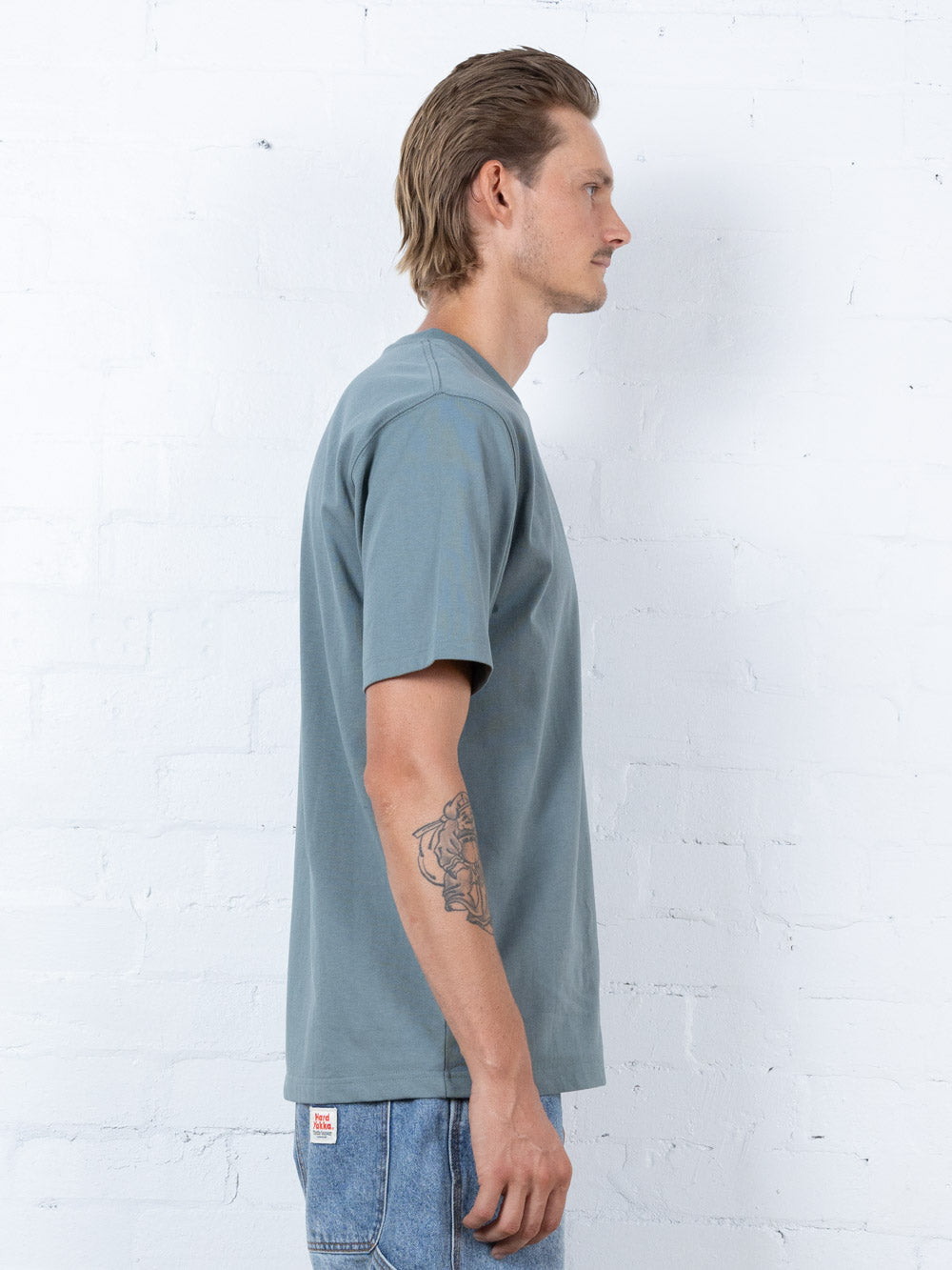 Hard Yakka Create - Mechanic Oversize Fit Tee - Scrubs Green