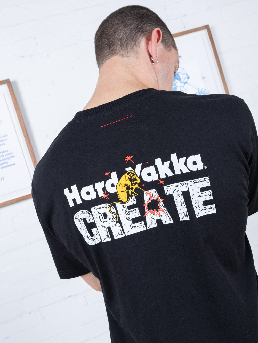 Hard Yakka Create - Welded Oversize Fit Tee - Black