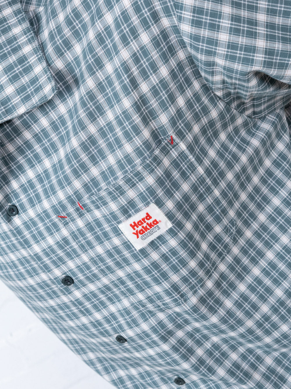 Hard Yakka Create - Short Sleeve Check Shirt - Scrubs Green